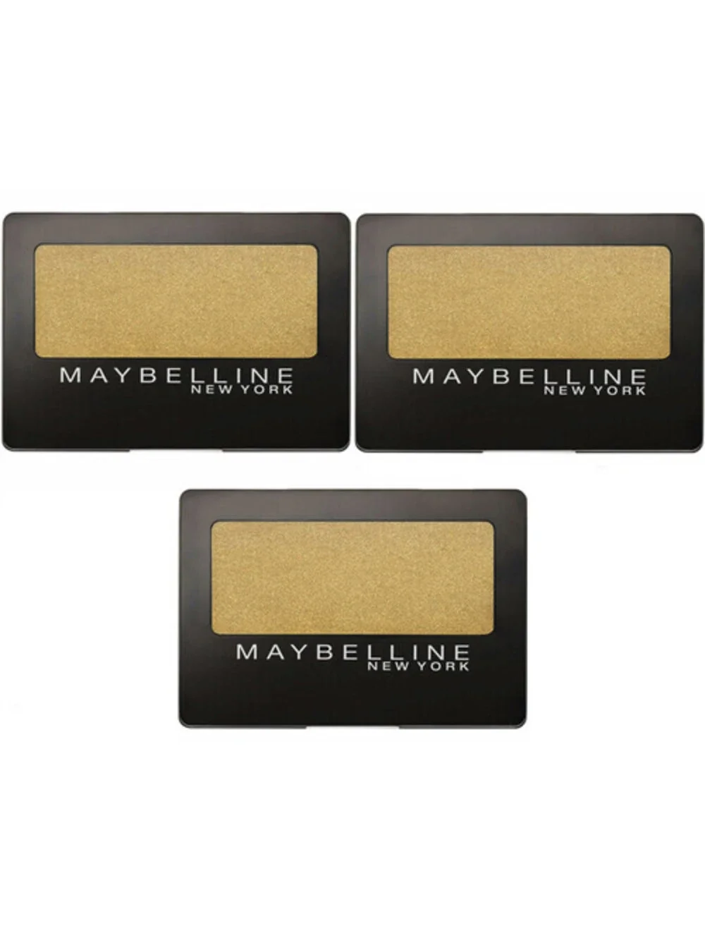 Lot of 3: NEW Maybelline Expert Wear Eye Shadow in 90S Gold School (Sealed)